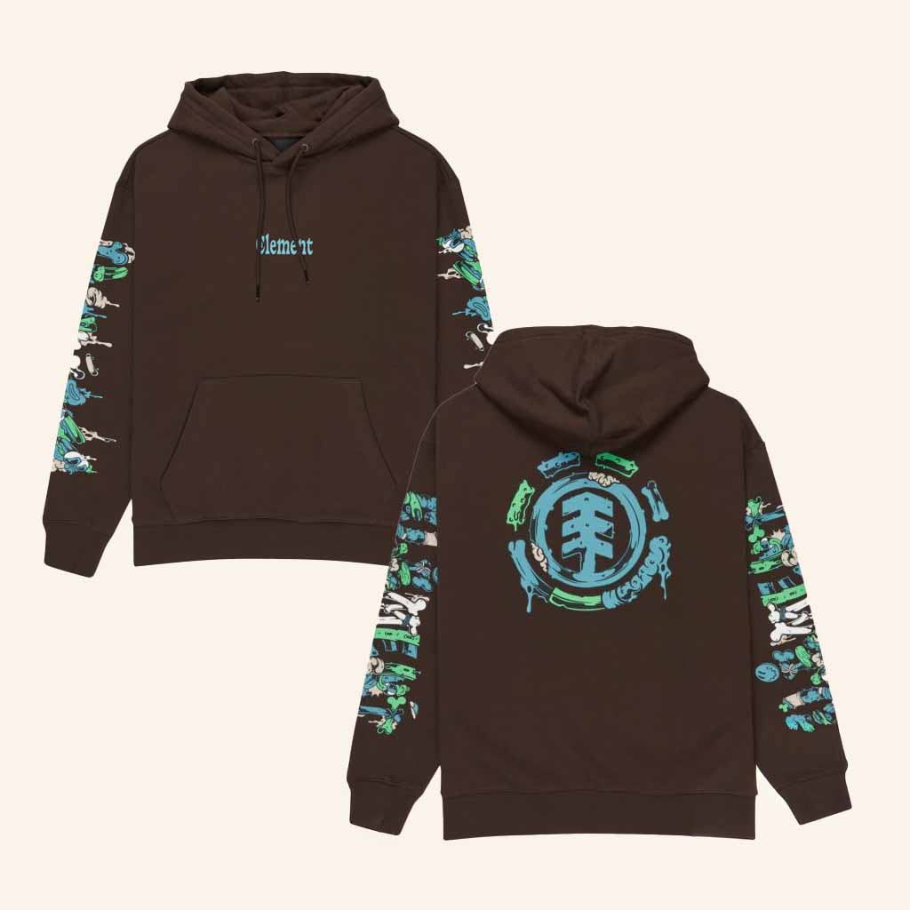 Element Brand Merch Recycled Rolling Dead Po Hoodie Gifts For Dudes-1