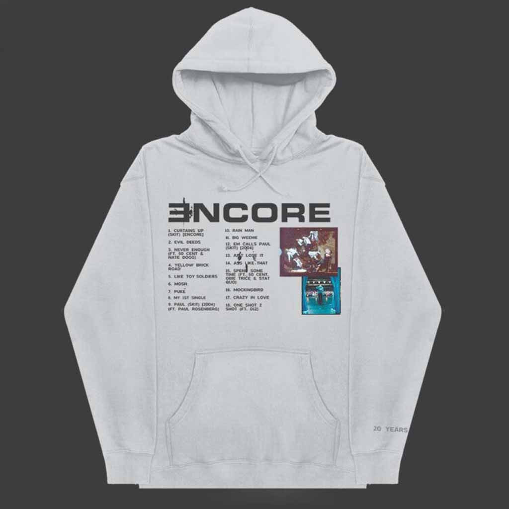 Eminem Encore 20th Anniversary Hoodie Eminem Merch Unique Gifts For Music Lovers-1