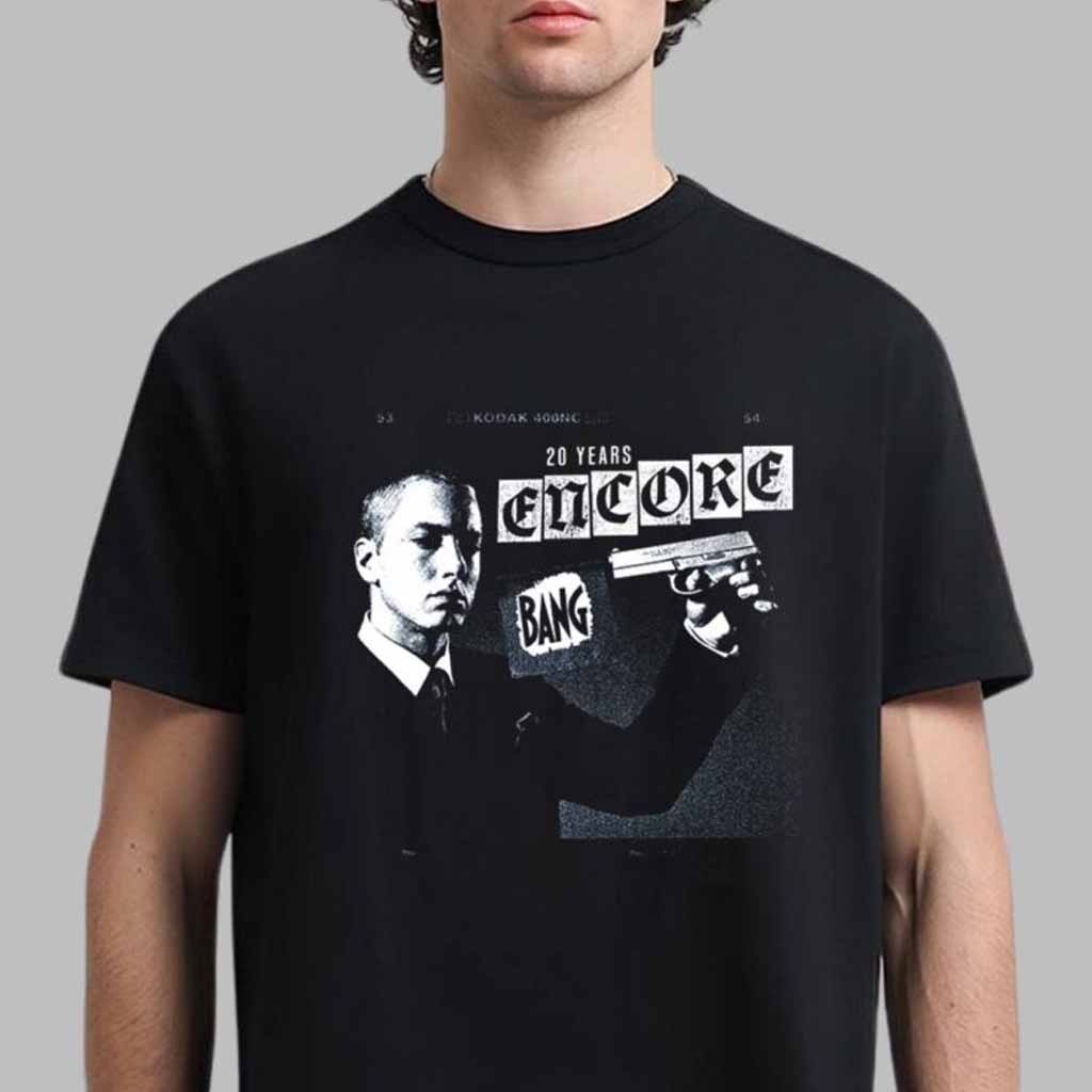 Eminem Encore 20th Clippings T-Shirt Eminem Merch Best Gifts For Music Lovers-1 Eminem Encore 20th Clippings T-Shirt Eminem Merch Best Gifts For Music Lovers-1