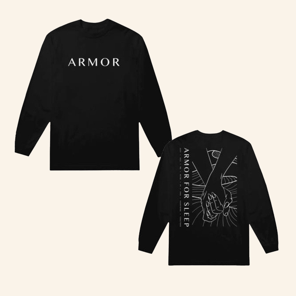 Equal Vision Merch Armor For Sleep Nightmare Black Long Sleeve T-Shirt Gifts For Him-1 Equal Vision Merch Armor For Sleep Nightmare Black Long Sleeve T-Shirt Gifts For Him-1