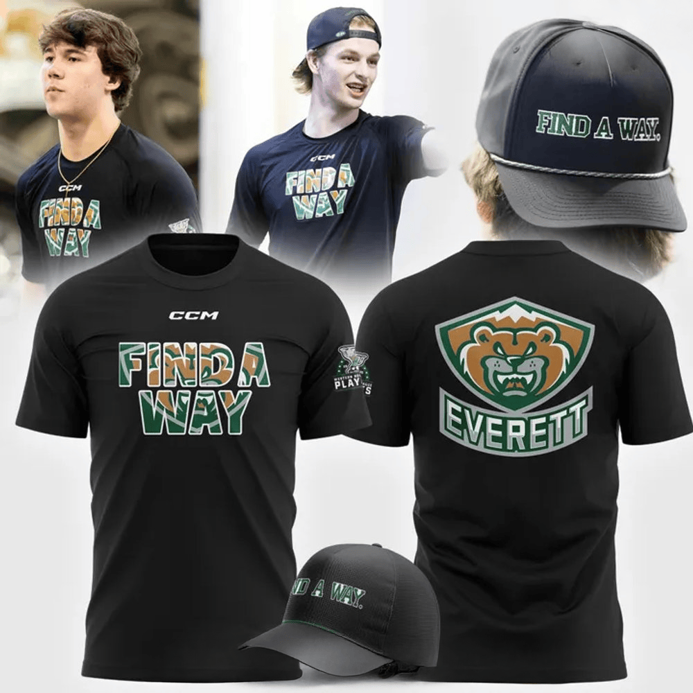 Everett Silvertips Find A Way T-Shirt Everett Silvertips Merch Father'sDay Present Ideas-1 Everett Silvertips Find A Way T-Shirt Everett Silvertips Merch Father'sDay Present Ideas-1