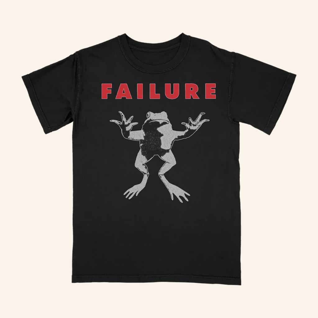Failure Merch Frog Black T-Shirt Christmas Presents For Husband-1