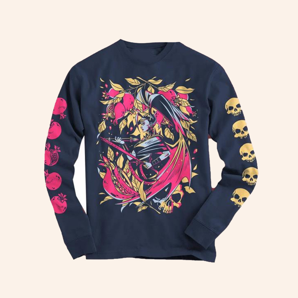 Fangamer Merch Hades First Of The Furies Long Sleeve T-Shirt Xmas Gifts For Him-1 Fangamer Merch Hades First Of The Furies Long Sleeve T-Shirt Xmas Gifts For Him-1
