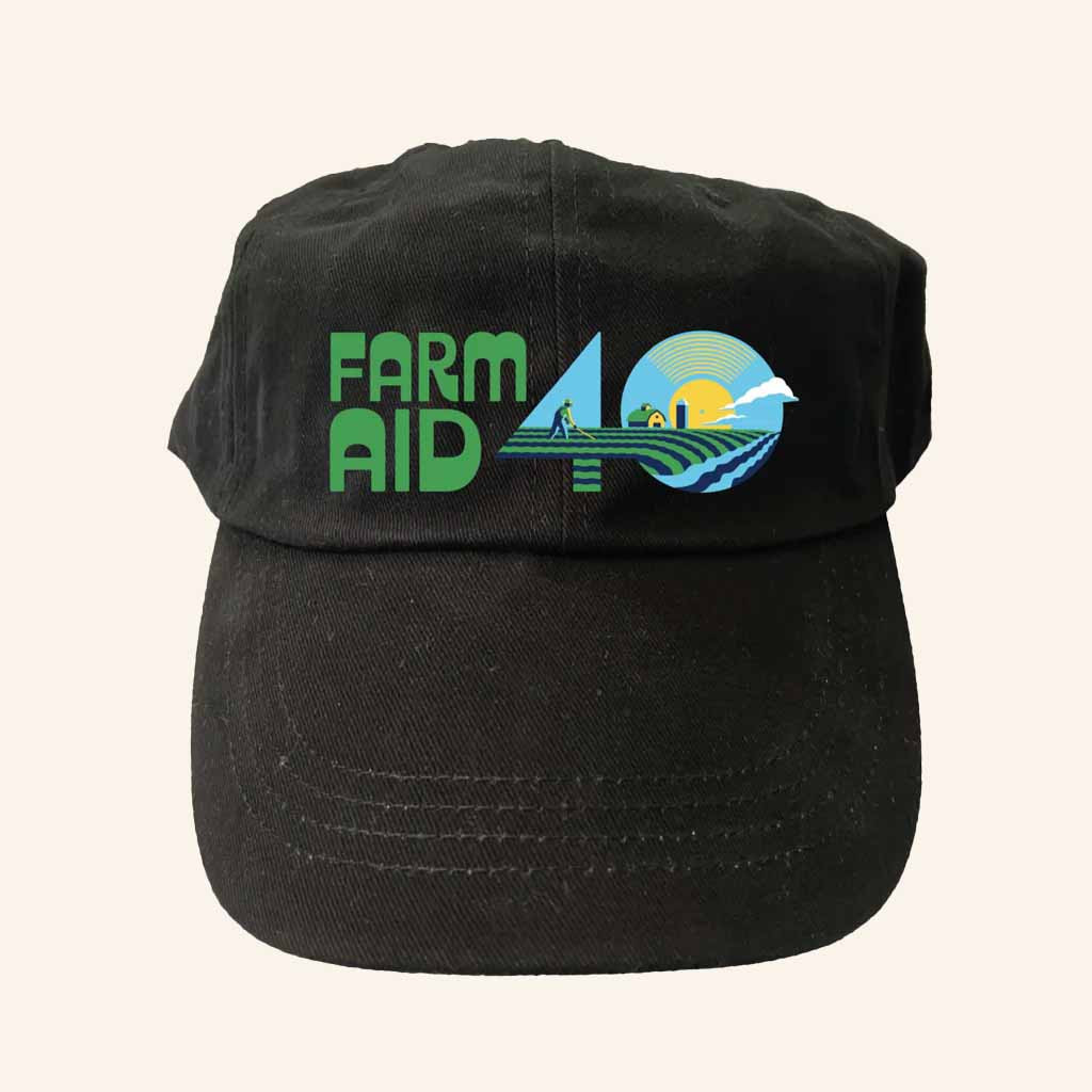 Farm Aid Merch Farm Aid 40 Festival Logo Baseball Hat Unique Gifts For Farmers-1