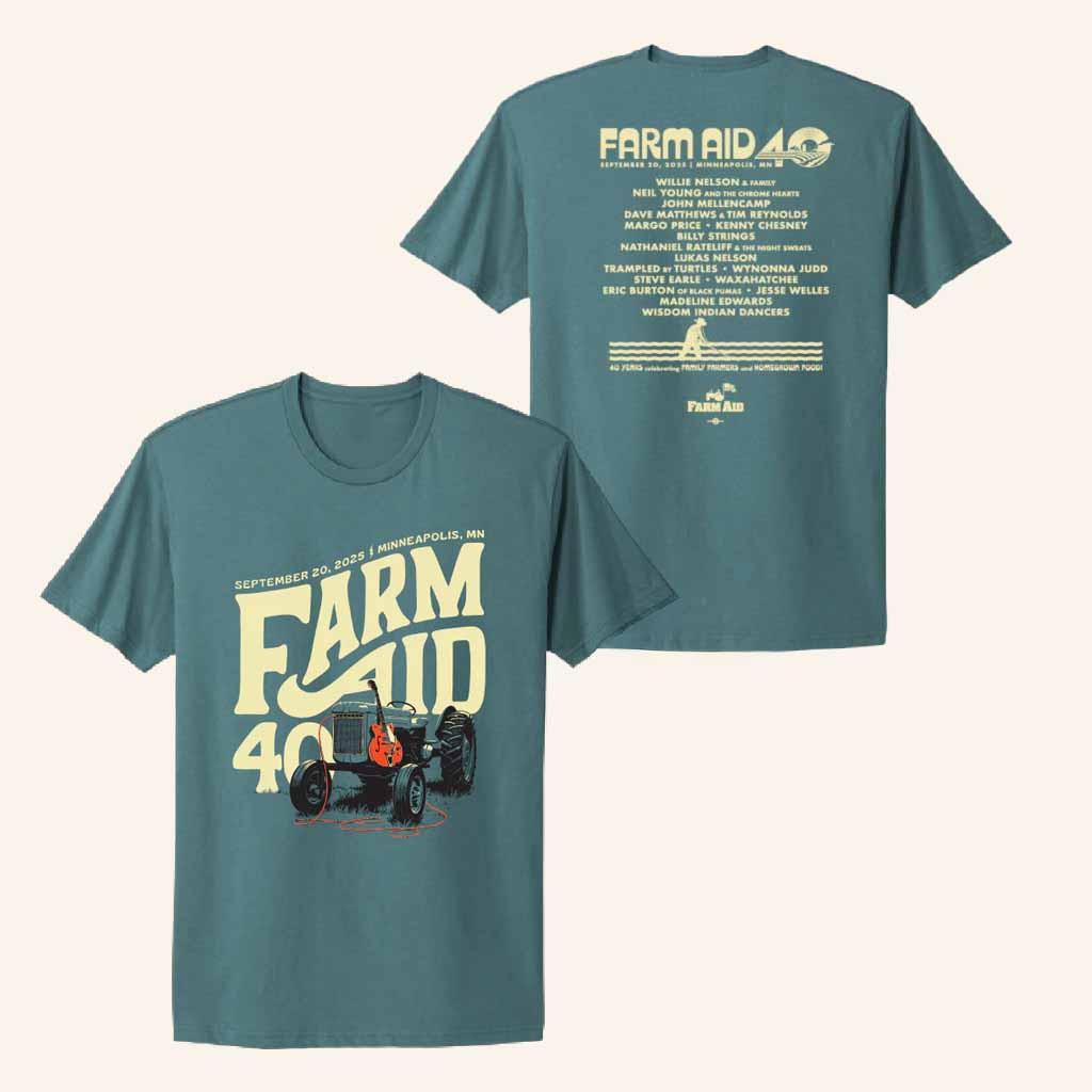 Farm Aid Merch Farm Aid 40 Tractor Amp T-Shirt Gift Ideas For Farmers-1