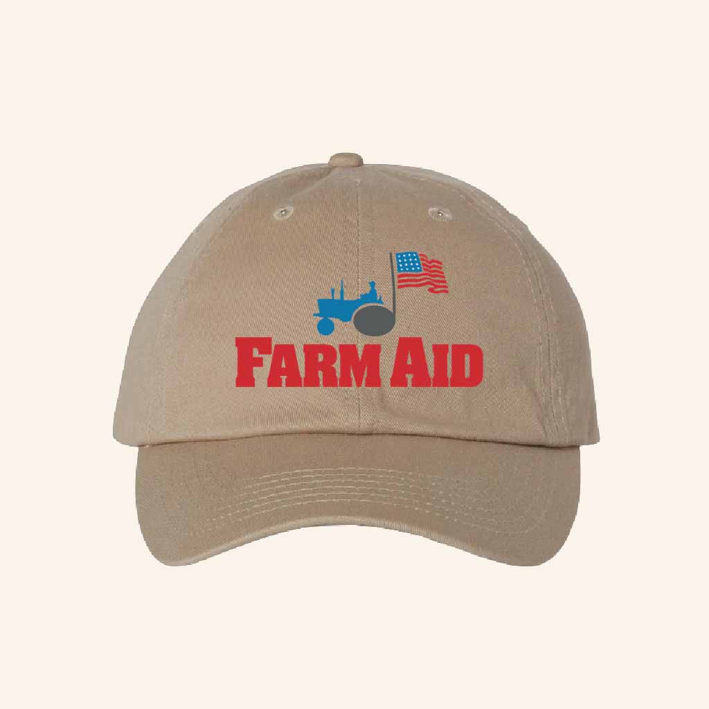 Farm Aid Merch Farm Aid Tractor Logo Baseball Hat Gifts For Farmer Dad-1
