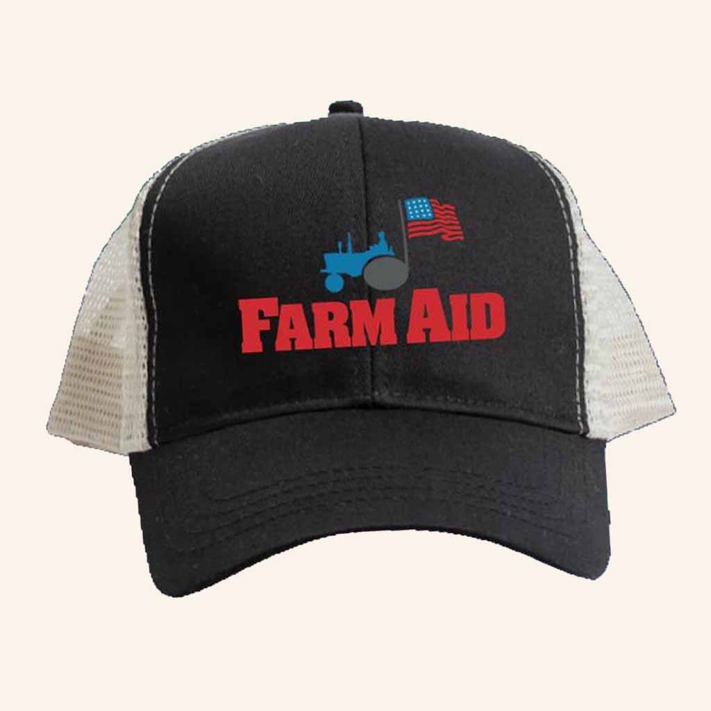 Farm Aid Merch Farm Aid Tractor Logo Trucker Hat Gift Ideas For Farmers-1 Farm Aid Merch Farm Aid Tractor Logo Trucker Hat Gift Ideas For Farmers-1