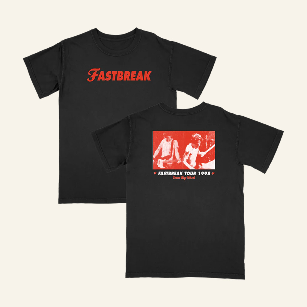 Fastbreak Merch Fastbreak Tour Team Big Wheel Black T-Shirt Gifts For Music Lovers-1
