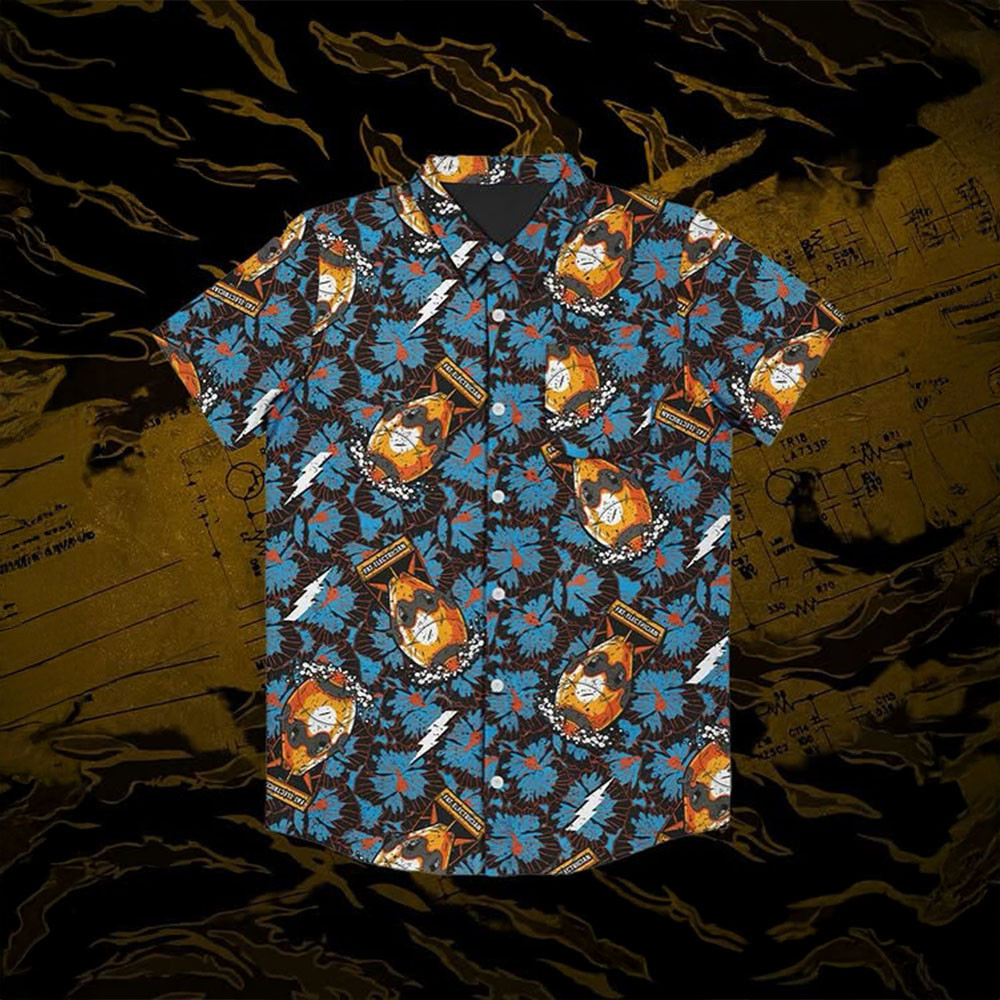 Fat Electrician Merch TFE Bomb Button Up Shirt Father's Day Gifts For Dad-1 Fat Electrician Merch TFE Bomb Button Up Shirt Father's Day Gifts For Dad-1
