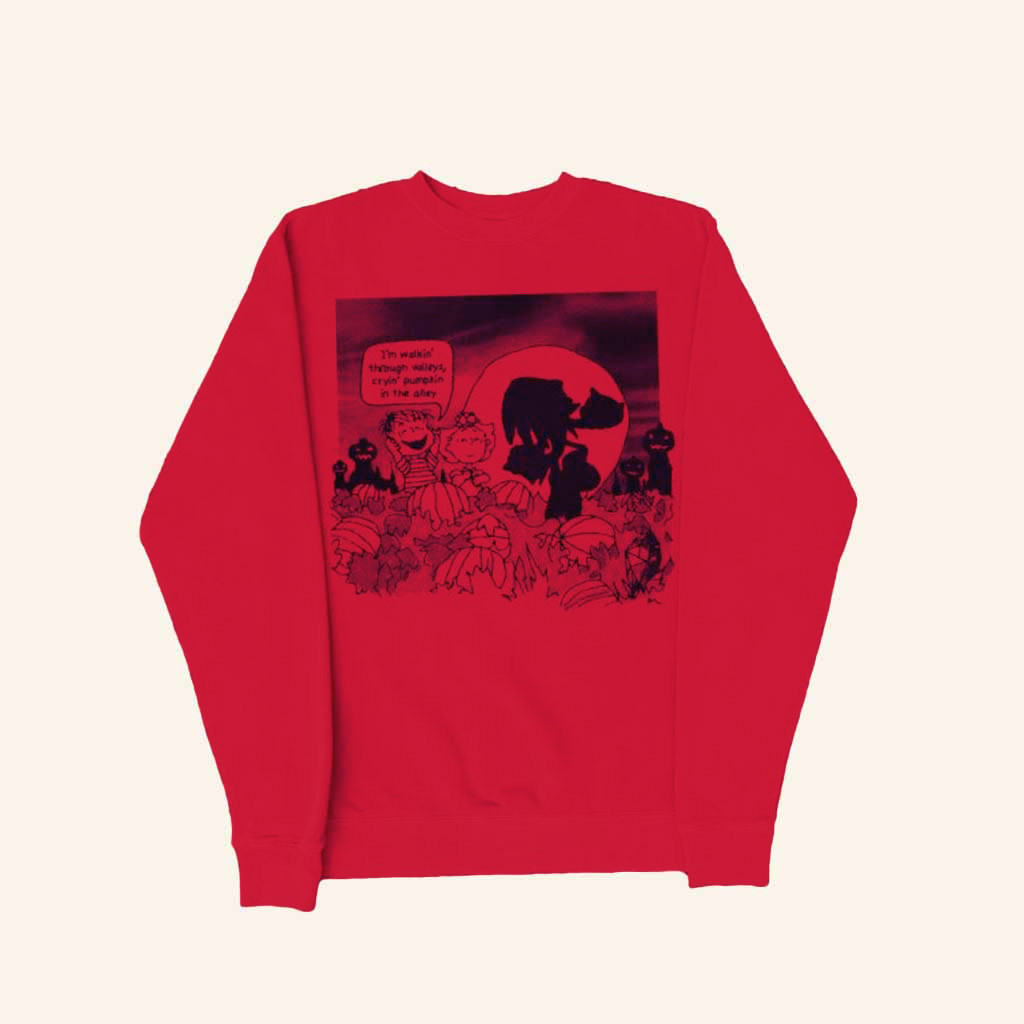 Favorite Vegetable Merch The Great Pumpkin Hill Zone Sweatshirt Gifts For Halloween-1