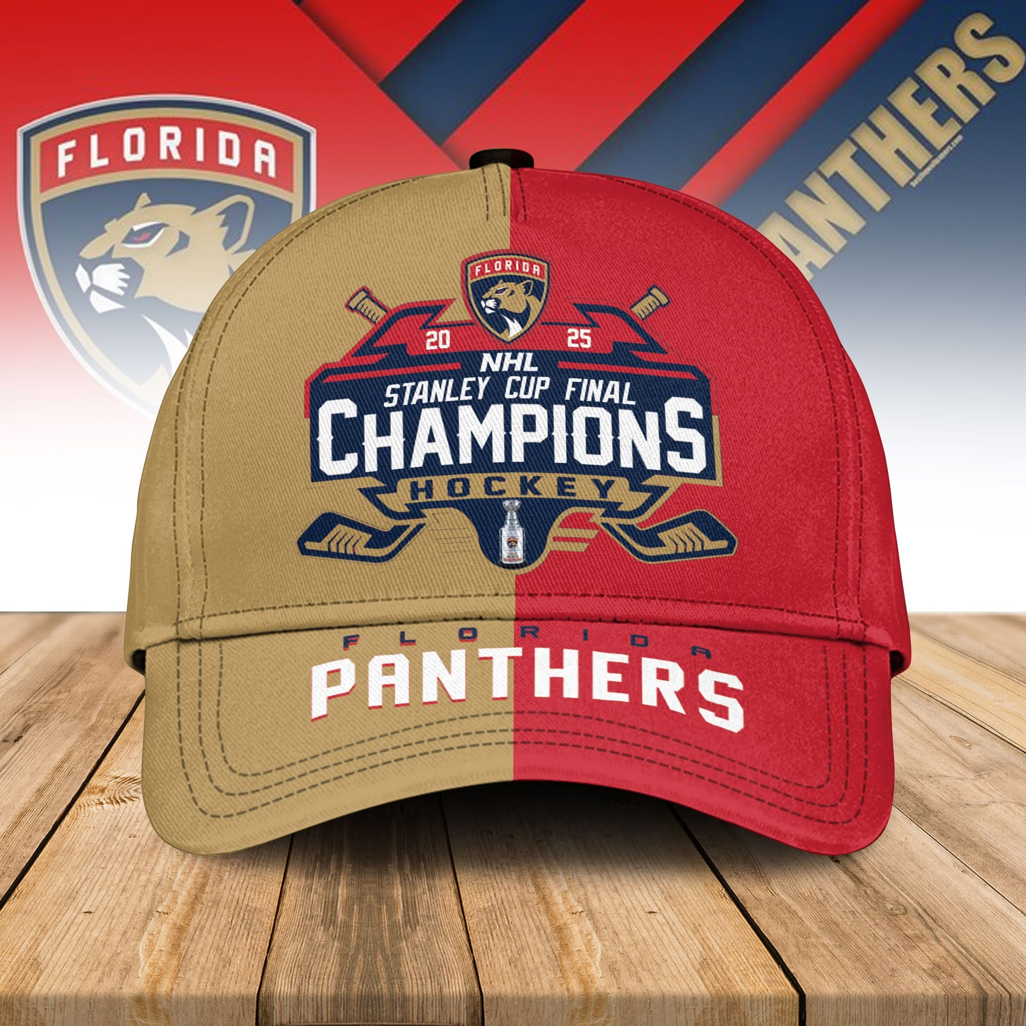 Florida Panthers Stanley Cup Champions 2025 Hat NFL Merch Cap Hockey Best Fan Gift Ideas-1
