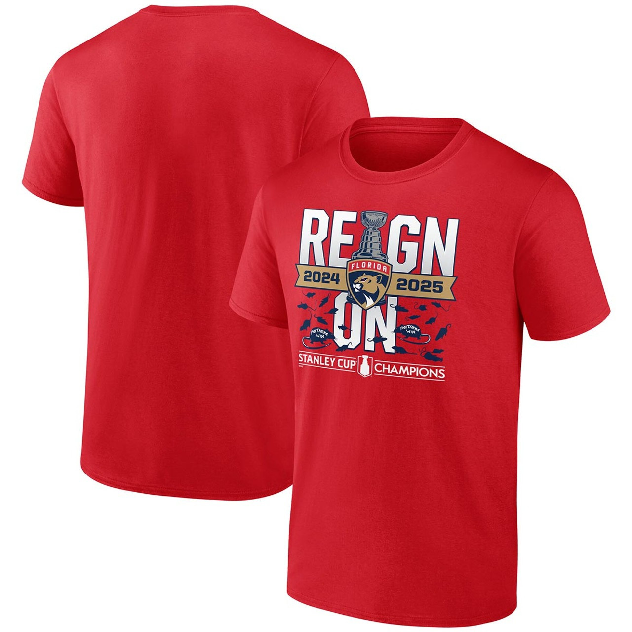 Florida Panthers Stanley Cup Champions 2025 Shirt Reign Championship Hockey Fan Merch Gifts-1