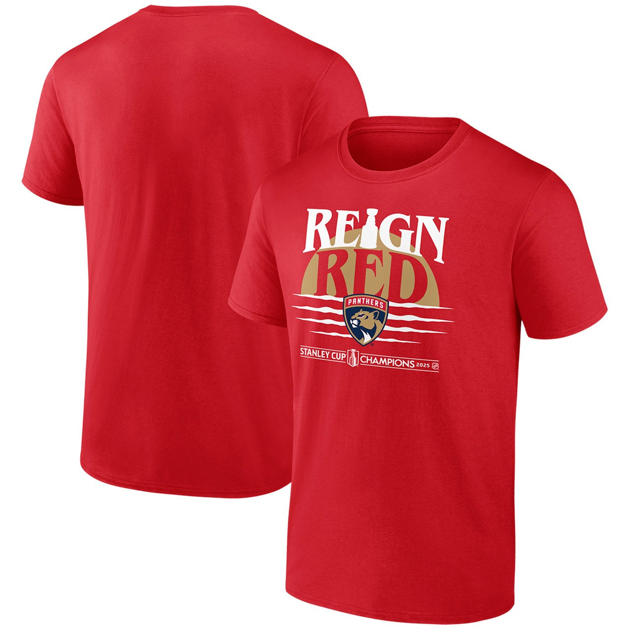 Florida Panthers Stanley Cup Champions 2025 Shirt Reign Red Hockey NFL Merch Fan Apparel-1 Florida Panthers Stanley Cup Champions 2025 Shirt Reign Red Hockey NFL Merch Fan Apparel-1