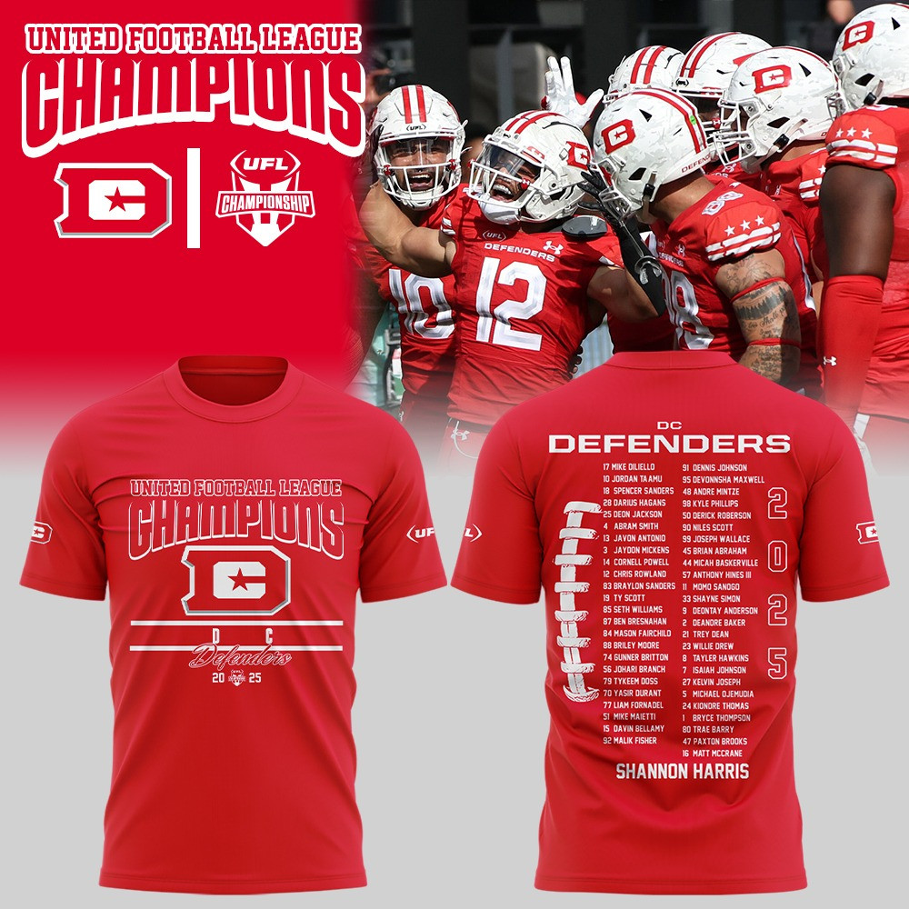 Fontaines DC Defenders United Football League Champions 2025 Shirt Fan Merch Gifts For Him-1 Fontaines DC Defenders United Football League Champions 2025 Shirt Fan Merch Gifts For Him-1