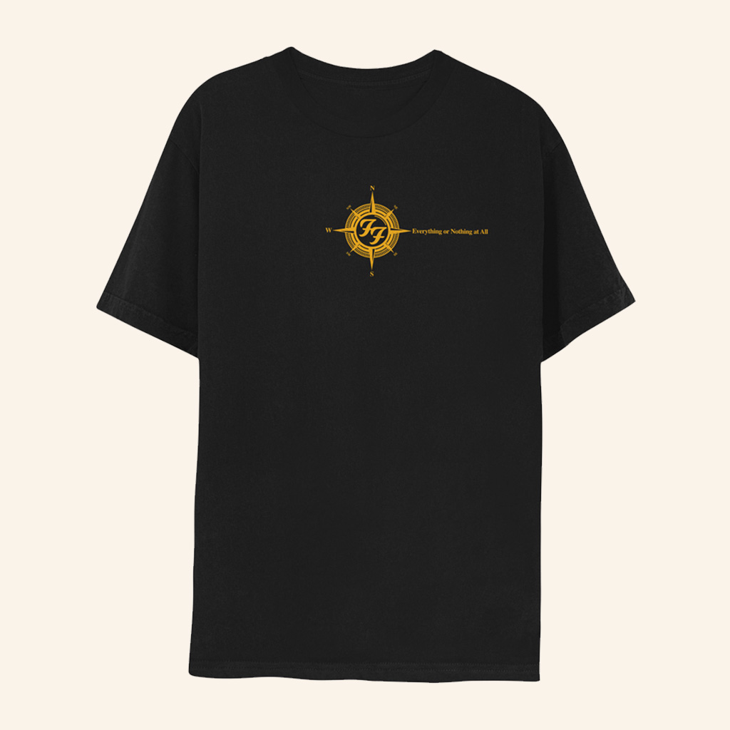 Foo Fighters Merch Compass T-Shirt Everything Or Nothing At All Shirt GIft For Him-1 Foo Fighters Merch Compass T-Shirt Everything Or Nothing At All Shirt GIft For Him-1