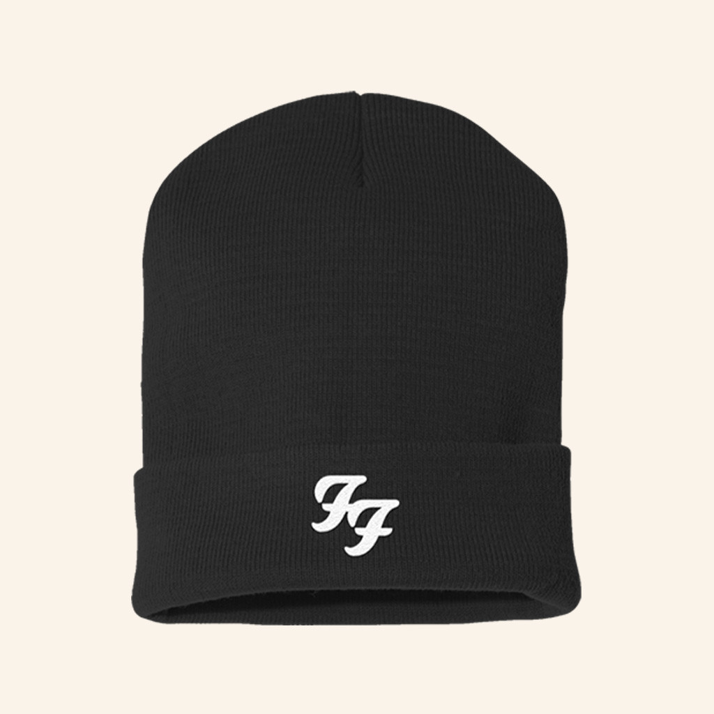 Foo Fighters Merch FF Logo Beanie Birthday Gifts For Music Lovers-1 Foo Fighters Merch FF Logo Beanie Birthday Gifts For Music Lovers-1