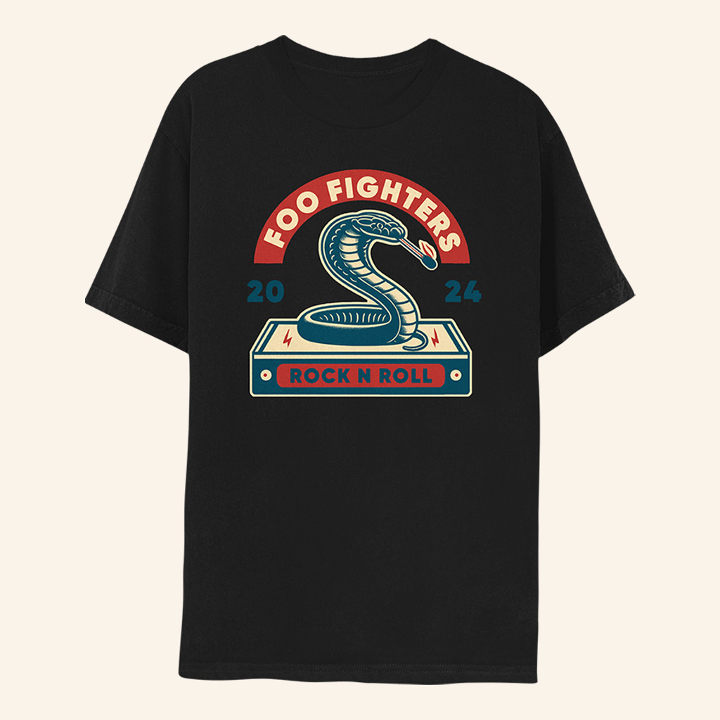 Foo Fighters Merch Foo Fighters Cobra T-Shirt Presents For Music Lovers-1