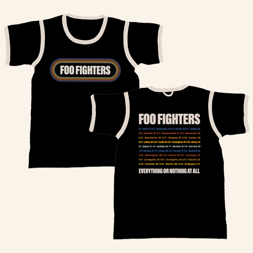 Foo Fighters Merch Foo Fighters Tour 2024 Ringer T-Shirt Gifts For Music Fans-1