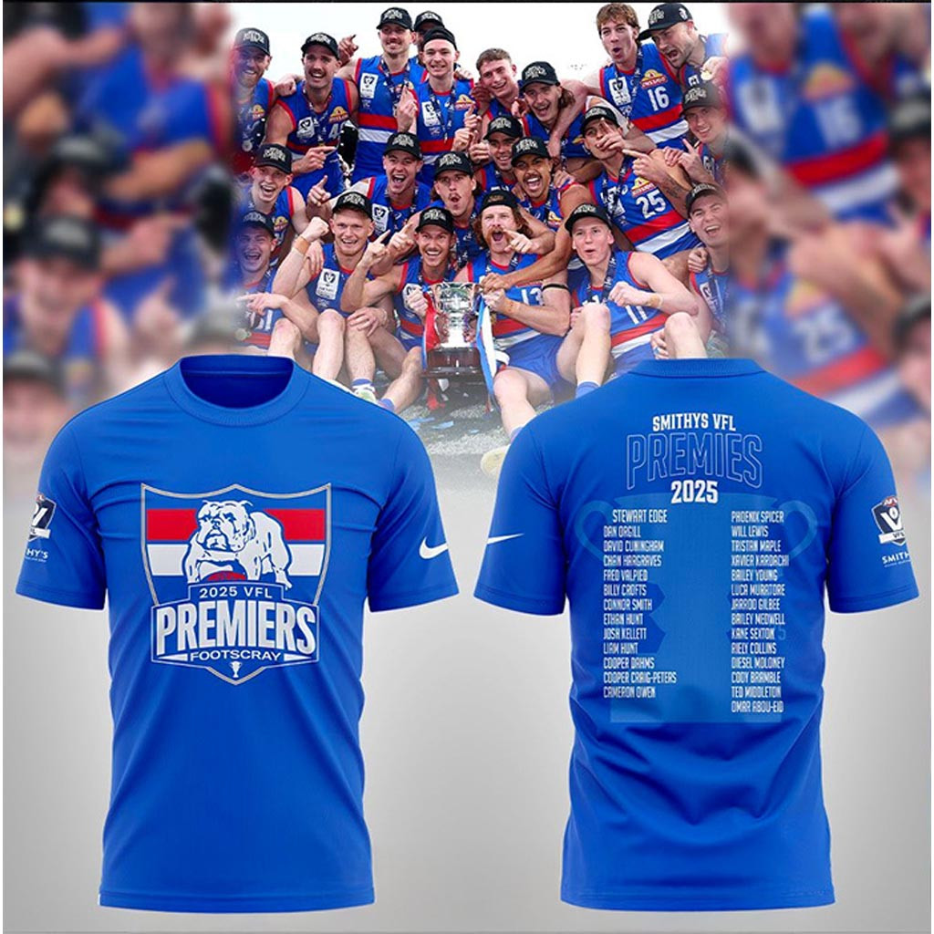 Footscray Bulldogs The Winners 2025 Premiers T-Shirt Footscray Bulldogs Merch Fan Gifts-1 Footscray Bulldogs The Winners 2025 Premiers T-Shirt Footscray Bulldogs Merch Fan Gifts-1