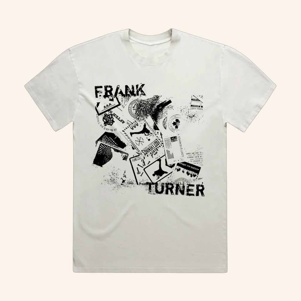 Frank Turner Merch Collage T-Shirt Music Lover Gift Ideas For Him-1