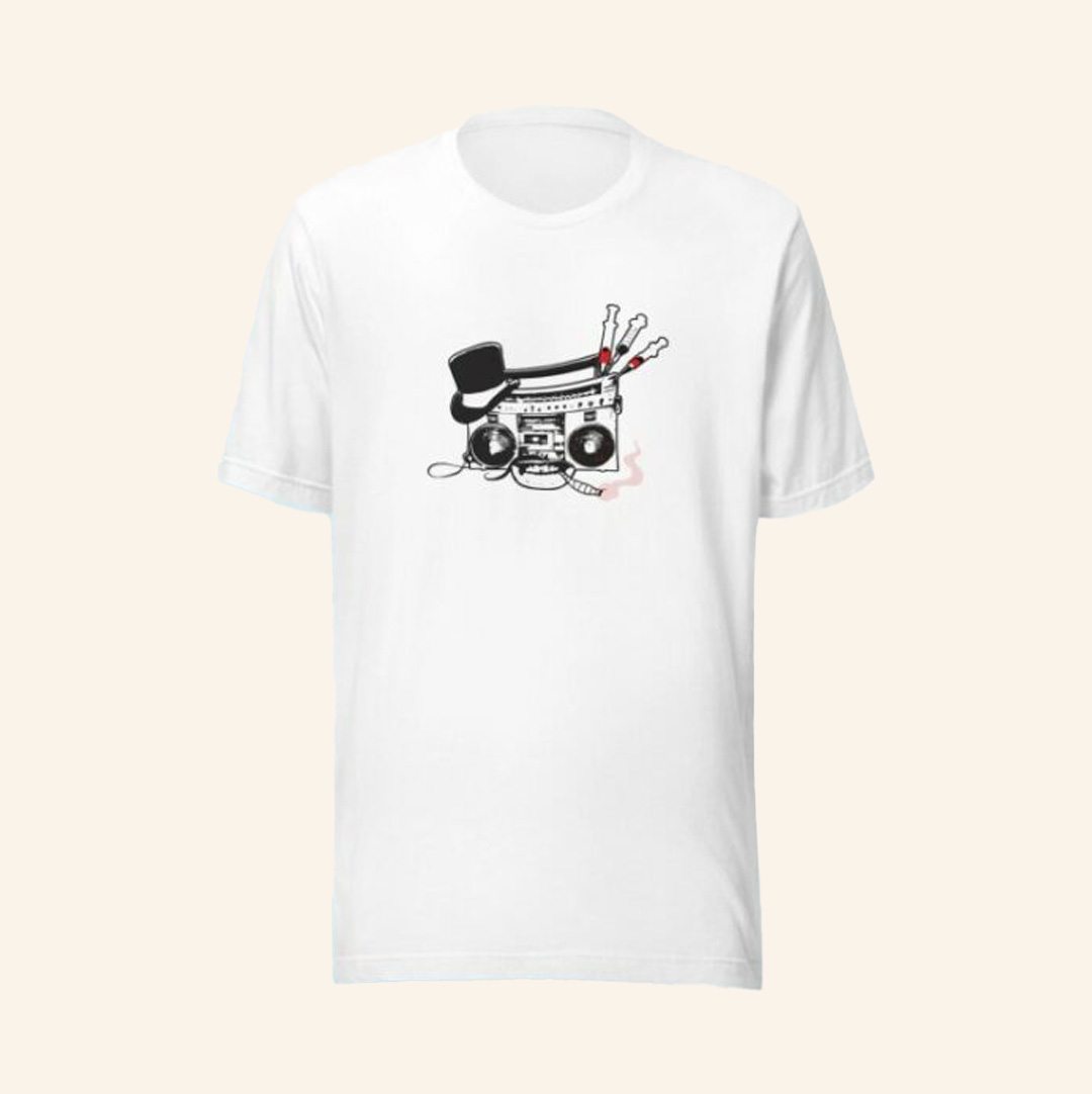 Gas Digital Merch High Society Radio Logo T-Shirt White Christmas Ideas For Friends-1