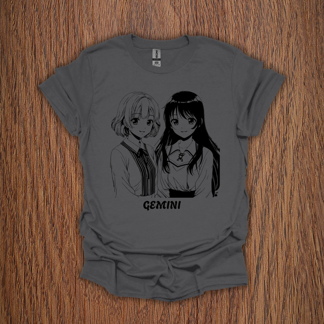 Gemini Zodiac Anime T-Shirt Best Birthday Gemini Gifts For Her Ideas For Friends-1