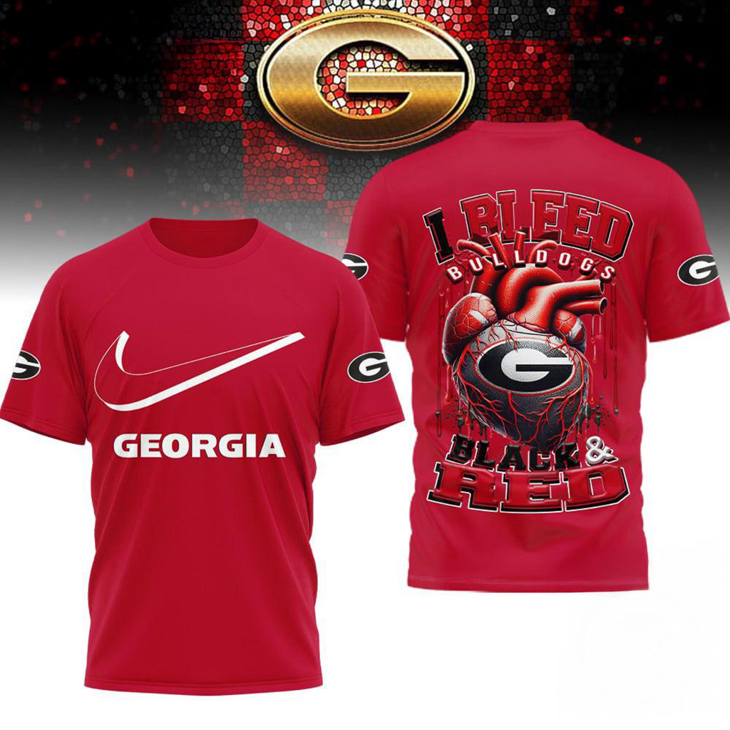 Georgia Bulldogs 2025 NCAA I Bleed Shirt Georgia Bulldogs Merch Football Related Gifts-1 Georgia Bulldogs 2025 NCAA I Bleed Shirt Georgia Bulldogs Merch Football Related Gifts-1