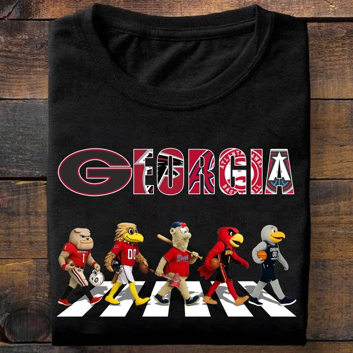 Georgia City Sport Teams Mascots T-Shirt Unique Gifts For Georgia Sport Teams Lovers Fans-1 Georgia City Sport Teams Mascots T-Shirt Unique Gifts For Georgia Sport Teams Lovers Fans-1
