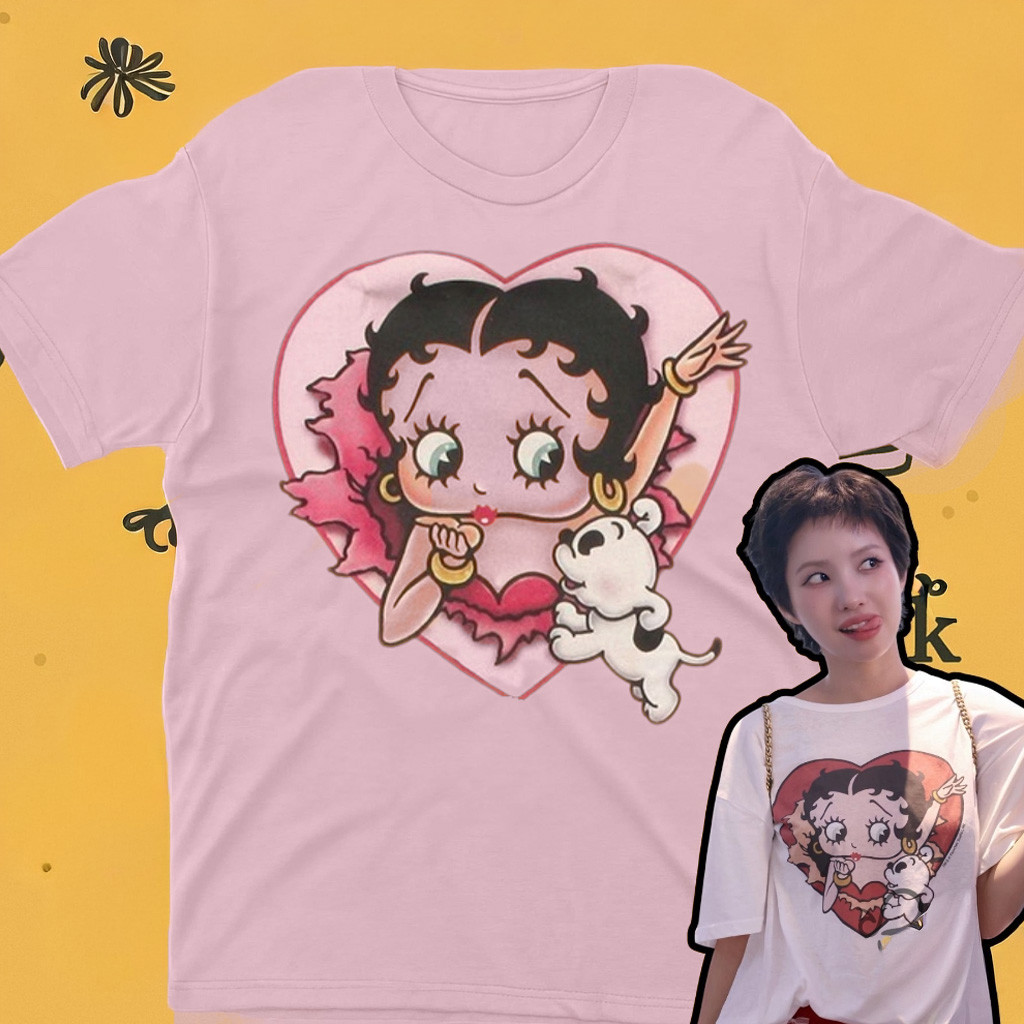 Gidle Soyeon Betty Boop With Pudgy Shirt Cute Gifts For Daughter-1 Gidle Soyeon Betty Boop With Pudgy Shirt Cute Gifts For Daughter-1