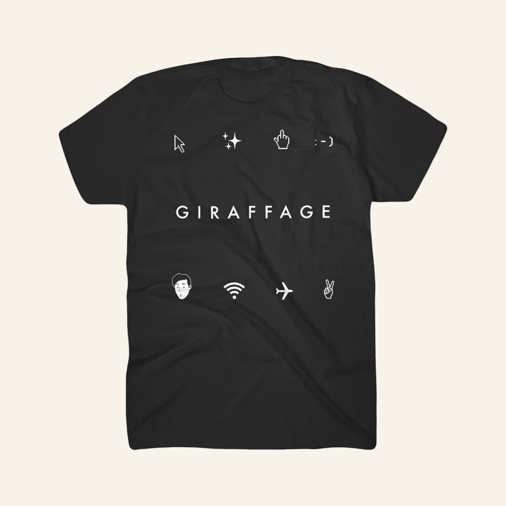 Giraffage Merch Symbol Black T-Shirt Christmas Presents For Friend-1