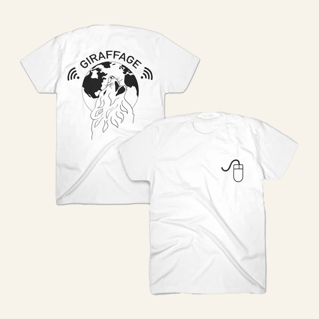Giraffage Merch Wolf White T-Shirt Best Christmas Gifts For Husband-1 Giraffage Merch Wolf White T-Shirt Best Christmas Gifts For Husband-1