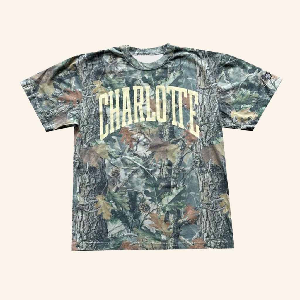 Glory Days Apparel Charlotte Big Block Faded Camo T-Shirt Birthday Ideas For Dad-1 Glory Days Apparel Charlotte Big Block Faded Camo T-Shirt Birthday Ideas For Dad-1