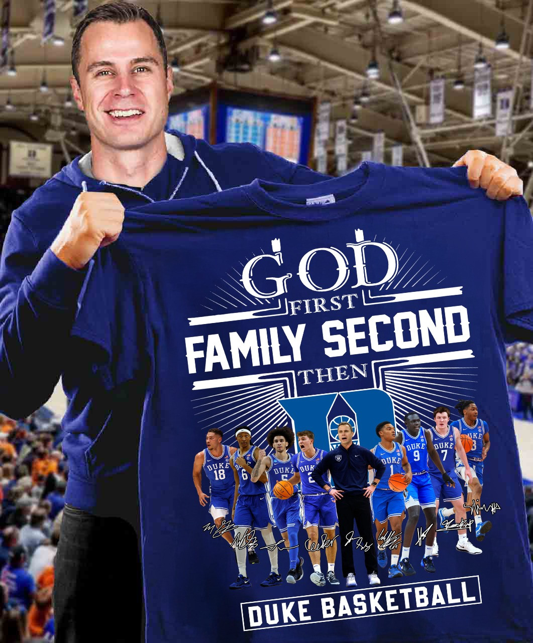 God First Family Second Then Duke Basketball Shirt Go Duke Blue Devils ACC Championship-1 God First Family Second Then Duke Basketball Shirt Go Duke Blue Devils ACC Championship-1