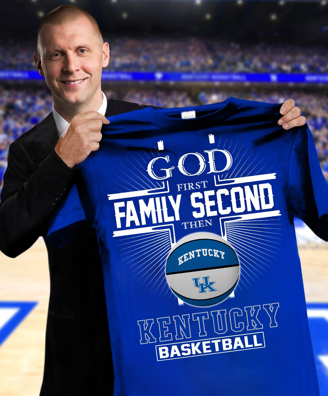 God First Family Second Then Kentucky Basketball Shirt For Sale Gifts For Basketball Fans-1 God First Family Second Then Kentucky Basketball Shirt For Sale Gifts For Basketball Fans-1