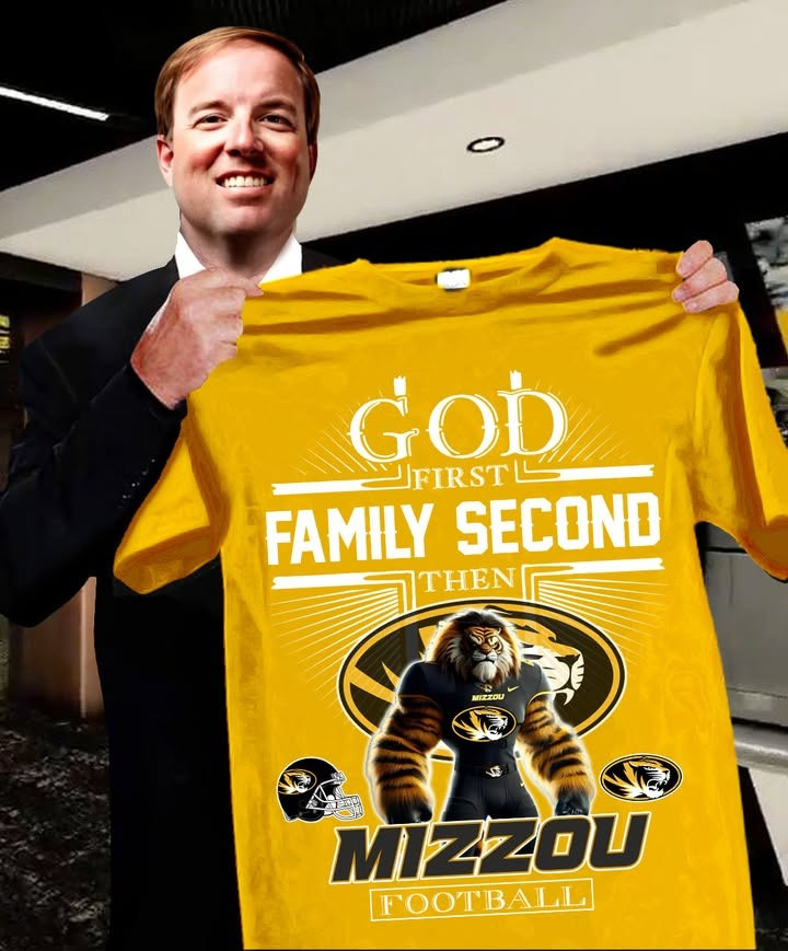 God First Family Second Then Missouri Tigers Mizzou Football T-Shirt Fan Merch Clothing God First Family Second Then Missouri Tigers Mizzou Football T-Shirt Fan Merch Clothing