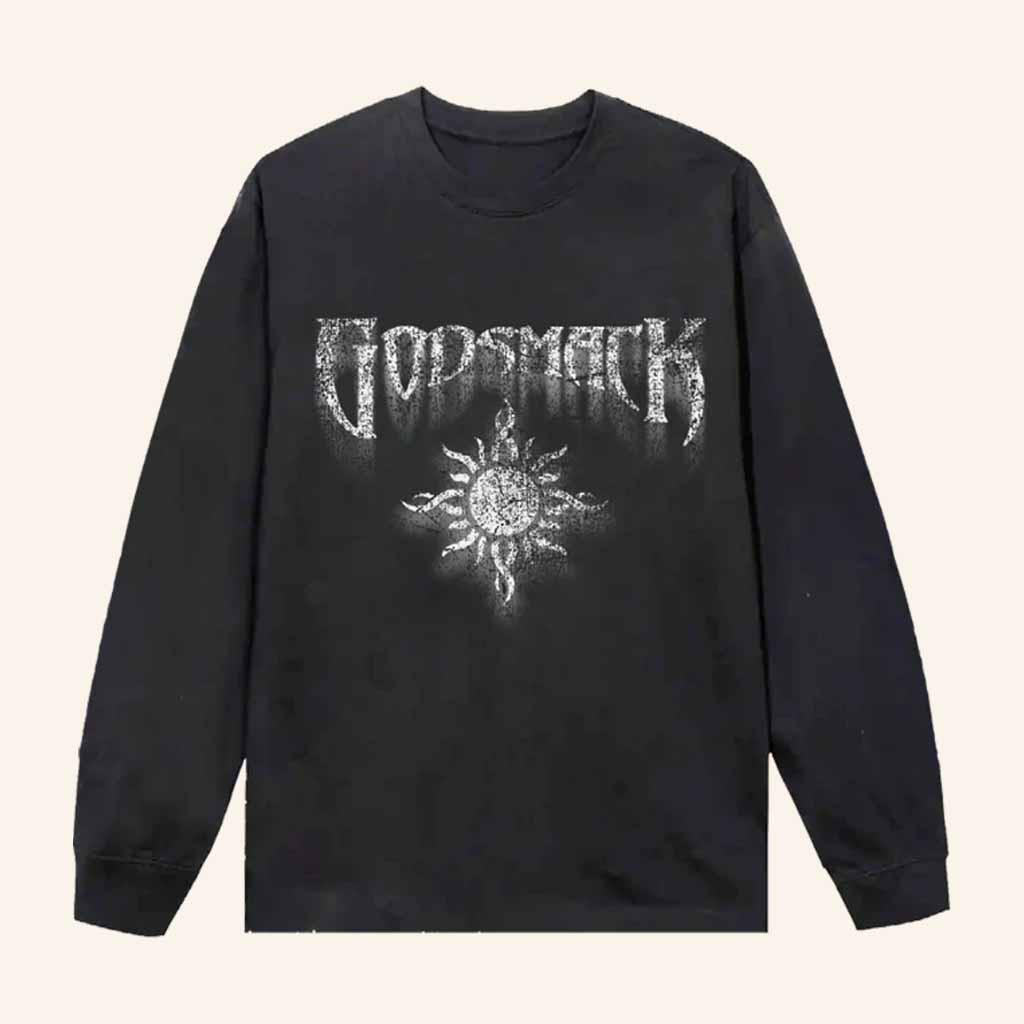 Godsmack Merch Classic Glow Logo Long Sleeve T-Shirt Gifts For Dudes-1