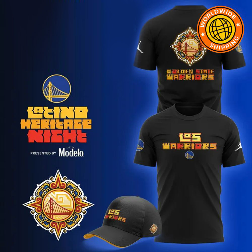Golden State Warriors x 2025 Latino Heritage Night Shirt Gifts For Father's Day Ideas-1