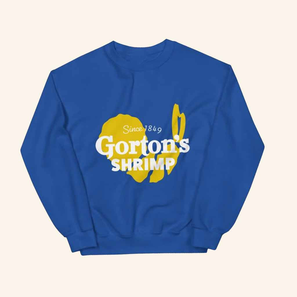 Gorton's Merch Yellow Shrimp Crewneck Sweatshirt Gifts For Besties-1 Gorton's Merch Yellow Shrimp Crewneck Sweatshirt Gifts For Besties-1