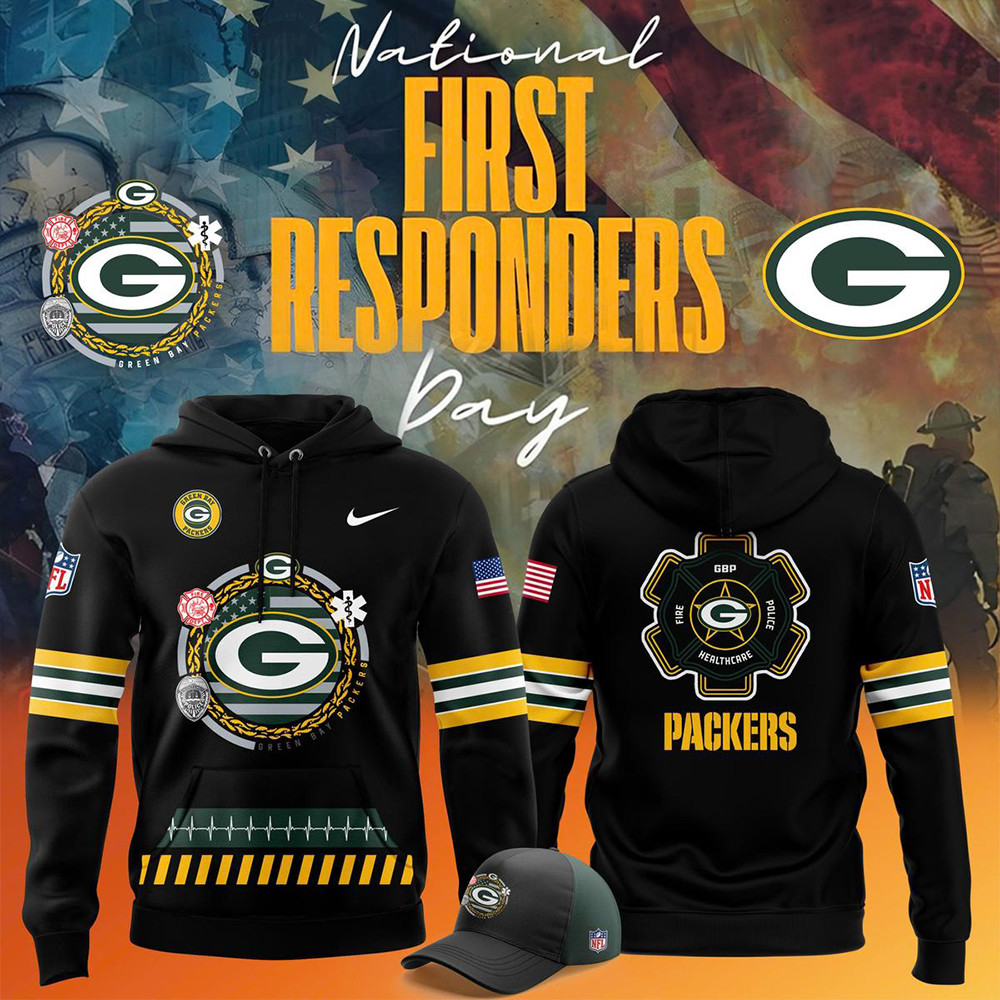 Green Bay Packers 2024 Law Enforcement Appreciation Hero Pride Hoodie Gifts For Fans-1