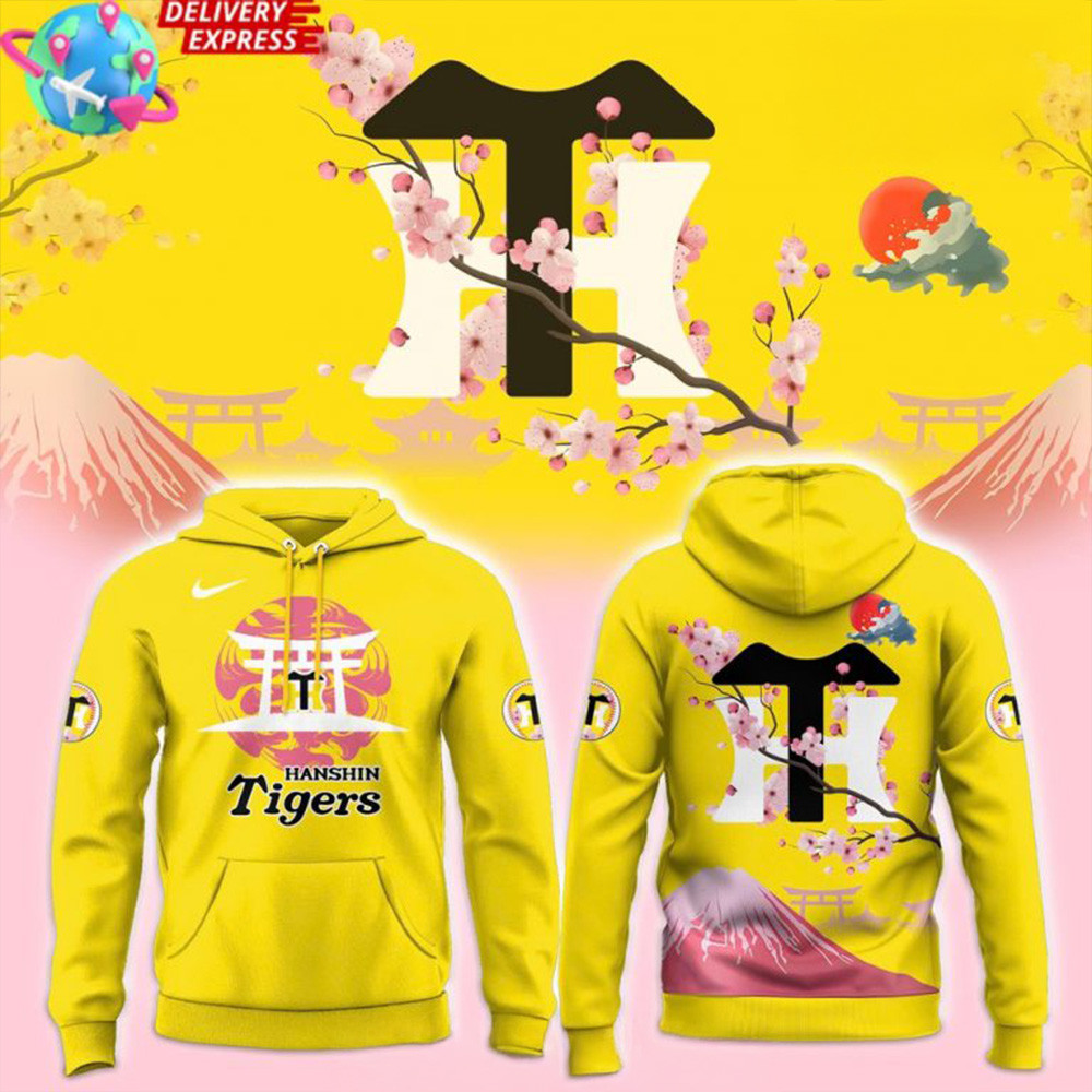 Hanshin Tigers Fuji Mount 2025 Hoodie Tigers Merch Fathers Day Delivery Gifts-1