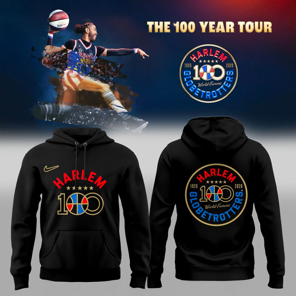 Harlem Globetrotters The 100 Year Tour Hoodie Harlem Globetrotters Merch Gift For Fan-1