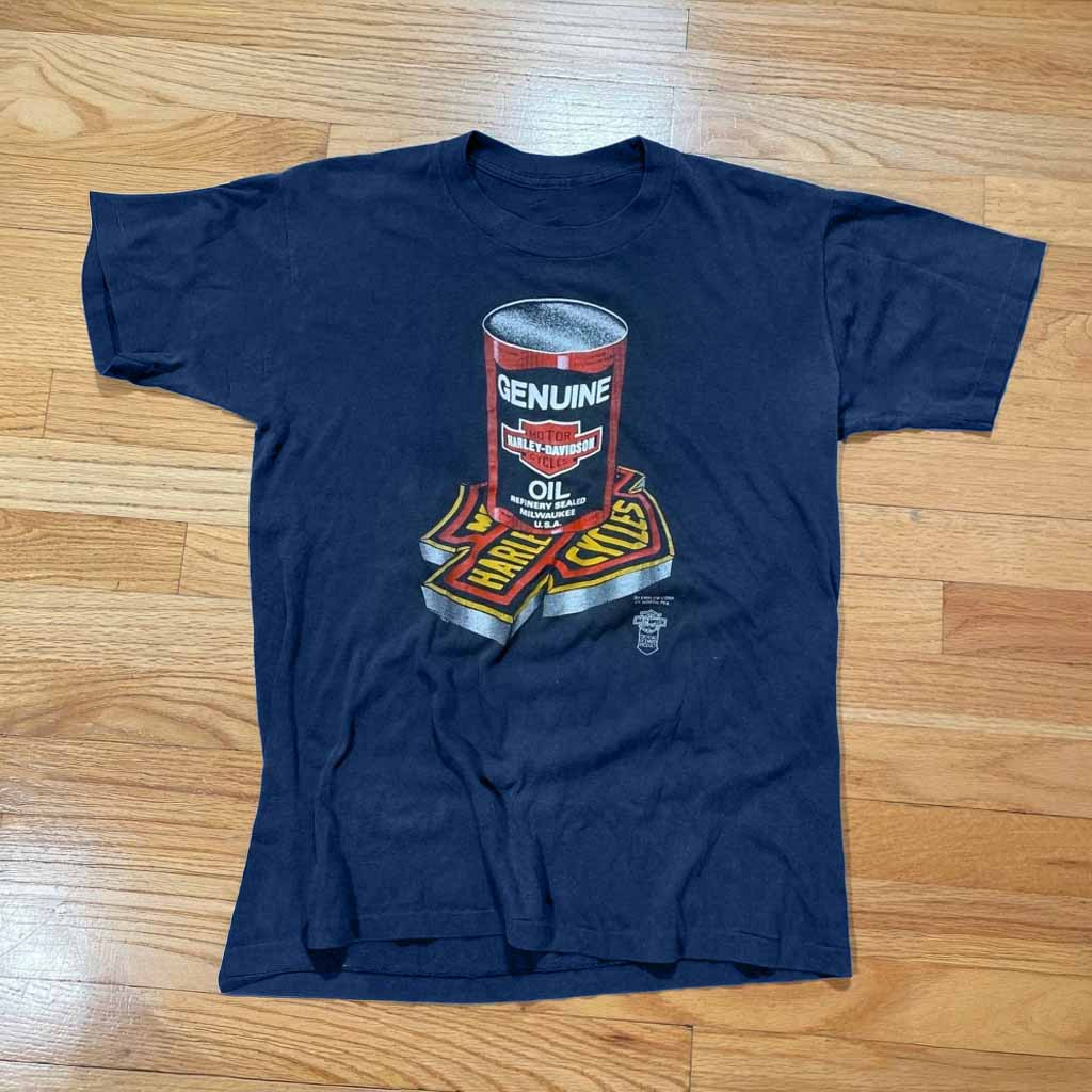 Harley Davidson 3D Emblem Genuine Oil Shirt Good Gifts For Boyfriend-1