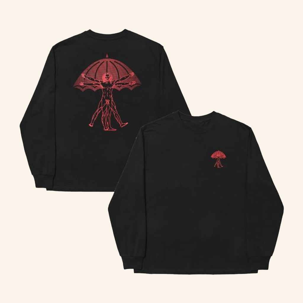 Helascaps Merch Vitruve Long Sleeve T-Shirt Black Good Gifts For Boyfriend-1