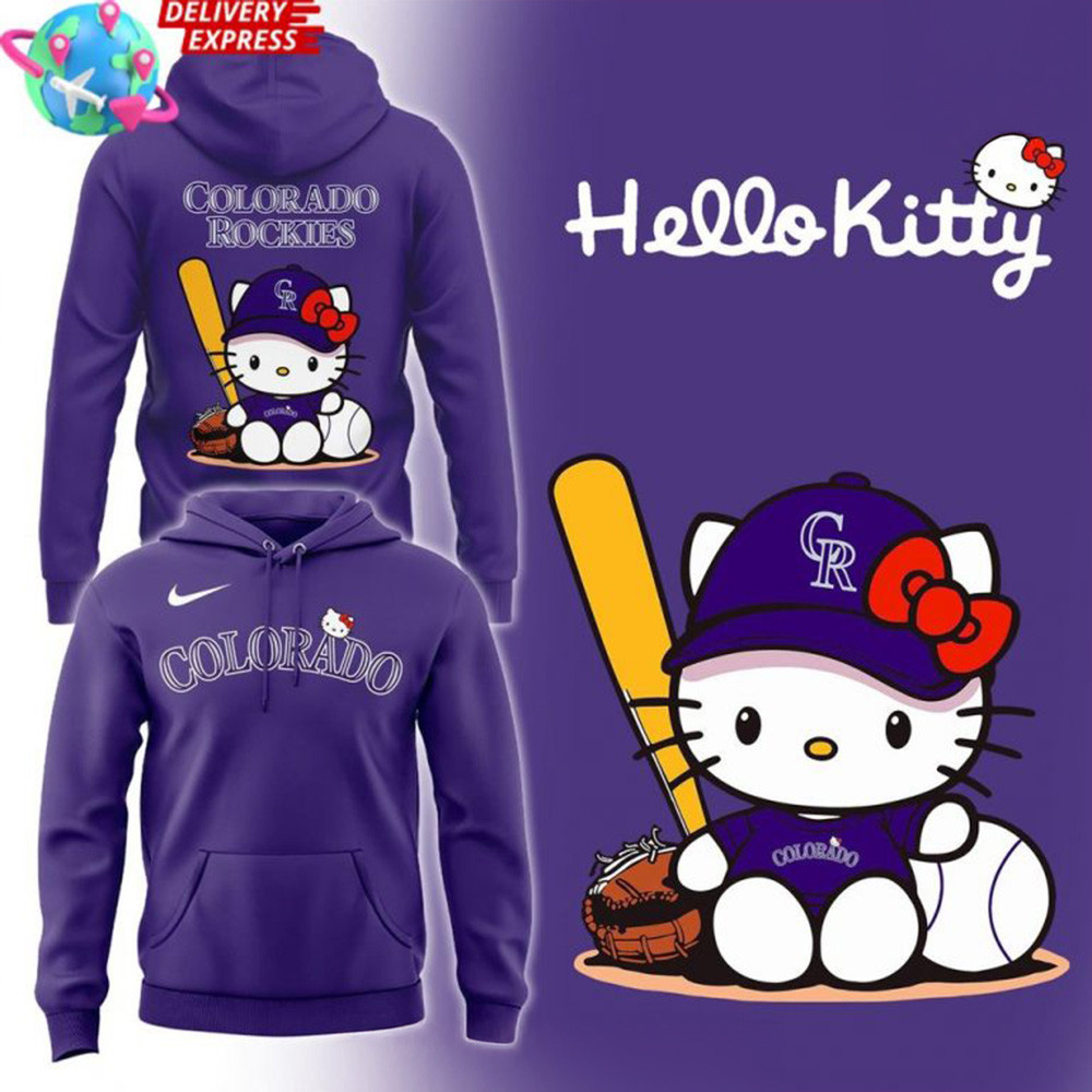Hello Kitty x Colorado Rockies Edition Hoodie Dad Fathers Day Gifts-1 Hello Kitty x Colorado Rockies Edition Hoodie Dad Fathers Day Gifts-1