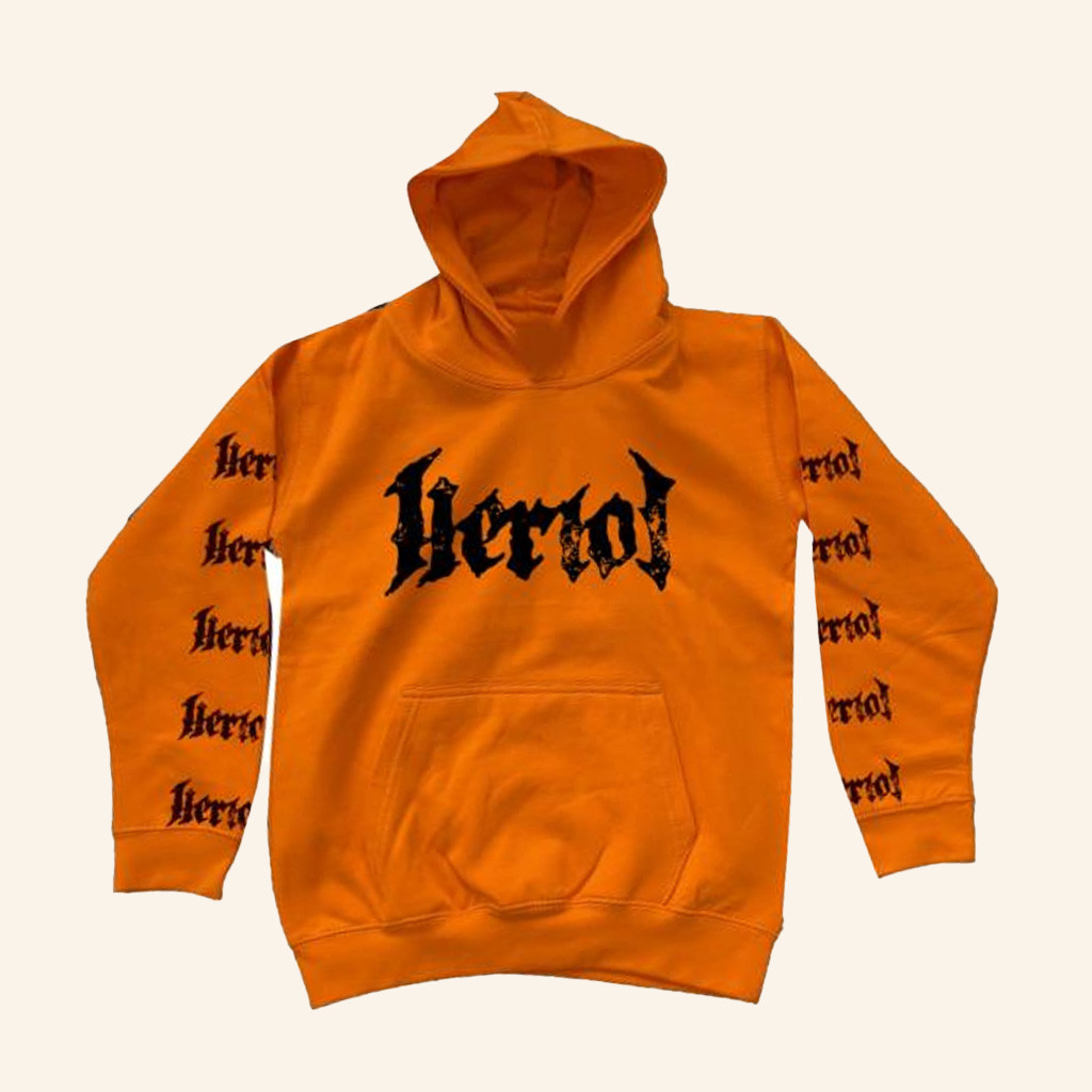 Heriot Metal Merch Logo Orange Hoodie Music Lover Gift Ideas For Him-1 Heriot Metal Merch Logo Orange Hoodie Music Lover Gift Ideas For Him-1