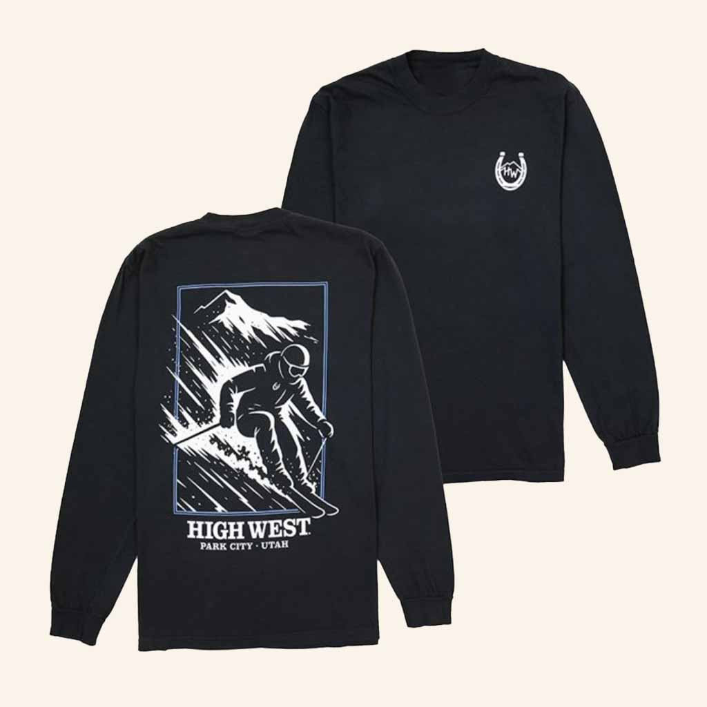 High West Merch Ski Slope Long Sleeve Shirt Christmast Gift For Skier-1 High West Merch Ski Slope Long Sleeve Shirt Christmast Gift For Skier-1