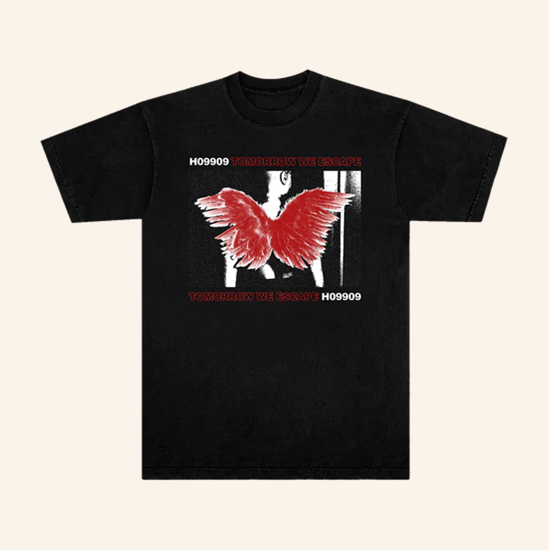 Ho99o9 Merch Tomorrow We Escape Wings Shirt Best Christmas Gifts For Husband-1 Ho99o9 Merch Tomorrow We Escape Wings Shirt Best Christmas Gifts For Husband-1