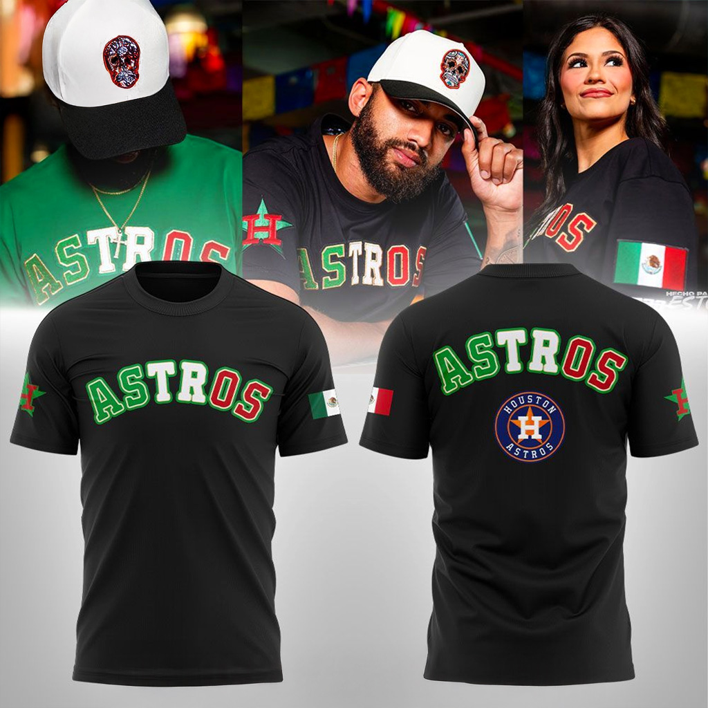 Houston Astros Celebrating Hispanic Heritage Weekend T-Shirt Houston Astros Merch-1 Houston Astros Celebrating Hispanic Heritage Weekend T-Shirt Houston Astros Merch-1