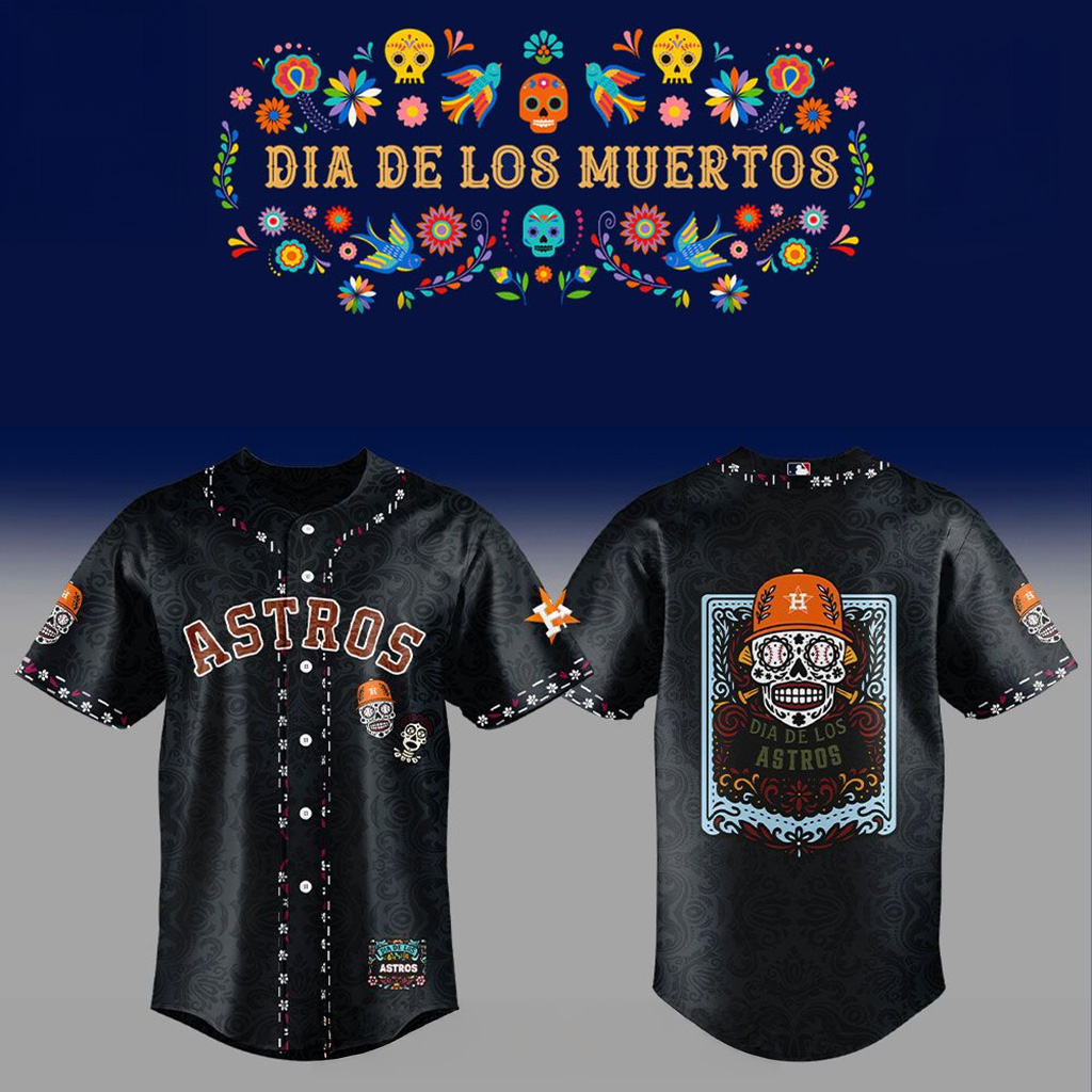 Houston Astros Dia De Los Muertos Jersey Houston Astros Merch Baseball Lover Gift Ideas-1
