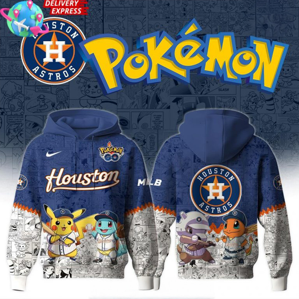 Houston Astros Pokemon GO Limited Hoodie Father In Law Gifts Dad's Day-1
